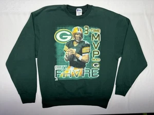 Brett Favre 3-Time MVP Green Bay Packers Vintage Crewneck Sweatshirt XL NFL 90s - Picture 1 of 7