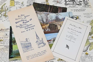 Vintage Historical Paul Revere 1960s ephemera lot paper Map Postcards - Picture 1 of 4