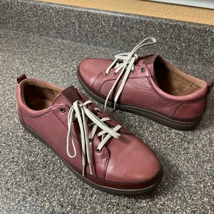 Cobb Hill Women's Size 10 Coral Leather Lace Up Comfort Casual Oxford Shoes Flat - Bild 1 von 11