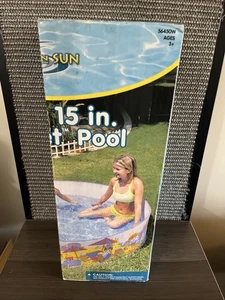 Juego de broches de presión vintage Sand N Sun Intex piscina diseño Aloha nuevo en caja - Imagen 1 de 6