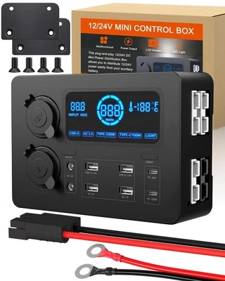 12V 100W Multifunction Mini Power Box Camping Electrical Power System with LE... - Bild 1 von 4
