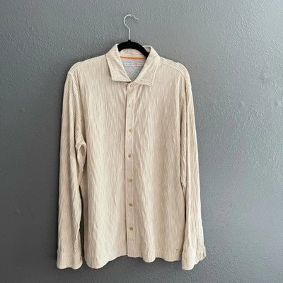 Left Coast Tee Stripped Button Down Size L - Image 1 of 4