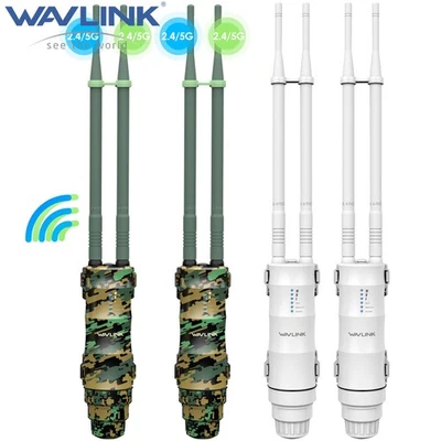 WAVLINK 1200Mbps Outdoor WLAN Range ExtenderWIFI Router Signal Verstärker AP Booster