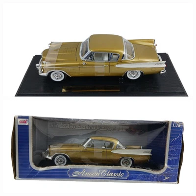Anson 1957 Studebaker Golden Hawk (1:18) Gold Ivory Diecast New Read - Image 1 of 4