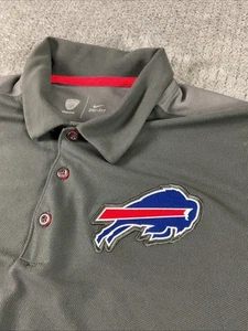 Nike Dri Fit Polo Mens Large Buffalo Bills Lightweight Gray NFL Training - Picture 1 of 14