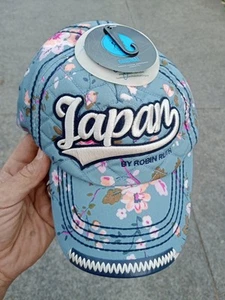 NEW Robin Ruth RARE * JAPAN *ONLY 1 ON EBAY* Floral Hat Cap Embroidery Quilt Adj - Picture 1 of 5
