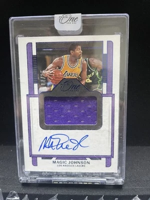 2022-2023 One And One Jersey Autographs Magic Johnson Patch Auto 04/35 - Image 1 of 2