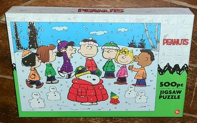 Rose Art 500pc PEANUTS: SNOOPY PUFFER 23" x 16" Jigsaw Puzzle w/Poster #8680ZZD - Image 1 of 3