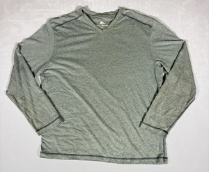 Tommy Bahama Men’s Large Pullover Lightweight V Neck Sweater Heather Olive Soft - Picture 1 of 11