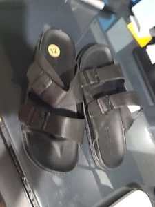 Call It Spring Men's 12 Black Double Strap Sandals Faux Birkenstock Sandals NWD - Picture 1 of 12