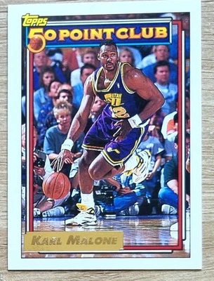 1992-93 NBA Topps Gold 50 Point Club #199 Karl Malone - Jazz - image 1 of 2