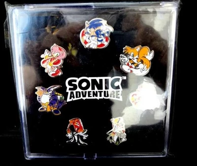SEGA Sonic the Hedgehog Sonic Adventure Pin Badge Set Limited Edition 1998 - Image 1 of 2