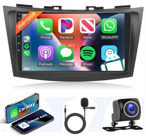 9" Android 13 Carplay For Suzuki Swift 4 2011-2017 Car Radio Stereo GPS BT Navi - Picture 1 of 10