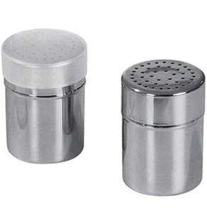 2pc Icing Dispenser Shaker Sugar Dredger Sifter Cocoa Sprinkler Stainless Steel - Picture 1 of 3