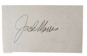 Jack Morris Signed 3x5 Index Card HOF 3x World Series Detroit Tigers, Twins - Picture 1 of 2