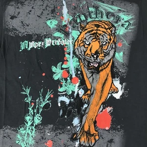 T-Shirt Apex Predator Panthera Mens M 100% Gray Cotton Tiger Fast Shipping! - Picture 1 of 11