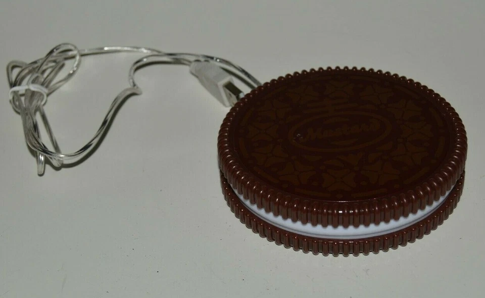 Nice Working Mustard Cookie Shaped USB Coffee Mug Cup Warmer Gets Hot - Image 1 of 4