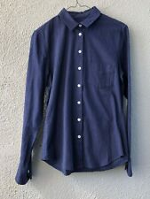 NWOT Band of Outsiders Men's Dark Blue Cotton Button Down Shirt Size 1/S