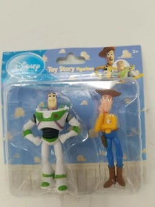 Lot Of 2 Vintage Toy Story 2 Figurines Woody Buzz Lightyear -3" inch cake topper - Picture 1 of 2