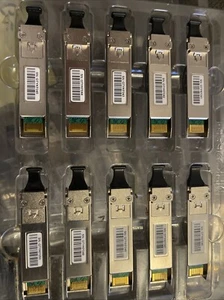 Lot Of 10 E1MG-BXD40 1000-BASE-BXD SFP Brocade Compatible 1310NM TX1490 - Picture 1 of 5