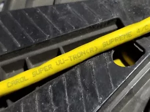 Carol 02603 18/4C Super Vu-Tron Supreme Yellow SJOOW 300V Power Cable Cord /10ft - Picture 1 of 9