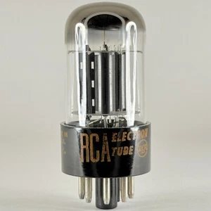 (1) Geprüfte symmetrische RCA 6SL7GT Röhre dünner Boden schwarze Platten Datum Code NK 6SL7 GT - Bild 1 von 5