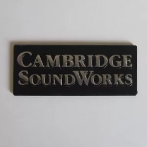 vintage CAMBRIDGE SOUNDWORKS 1½” metal grille emblem—Ensemble, other speakers - Picture 1 of 3