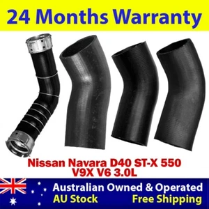 Hot&Cold Side Intercooler Hoses For Nissan Navara D40 ST-X 550 V9X V6 3.0L - Picture 1 of 11