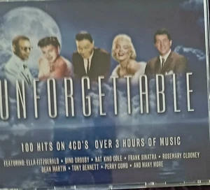 Unforgettable 4CD Set Ella Fitzgerald Frank Sinatra Dean Martin - Picture 1 of 1