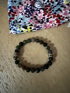 Brighton Neptune's Rings Black Agate Stretch Brace - Picture 1 of 2
