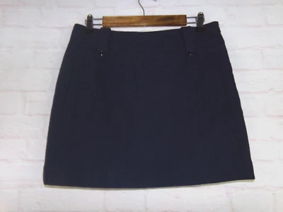 Martin + Osa Mujer Talla 6 100% Lana Azul Marino Falda Recta Foto 1 de 4