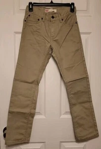 Levis Strauss Black Label Boys 511 Khakis Denim Jeans Size 14 Regular 27x27 - Picture 1 of 7