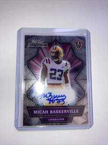 2021 wild card alumination collegiate edition Auto Micah Baskerville ANBC-A - Picture 1 of 3