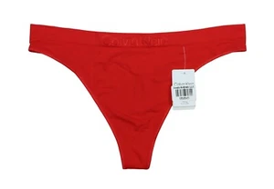 Calvin Klein No-Show Logo Bonded Flex Thong Panty Women's Underwear NWT - Picture 1 of 9