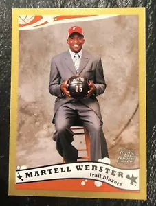 2005-06 Martel Webster /99 Topps Gold Refractor Trail Blazers Rookie - Picture 1 of 2