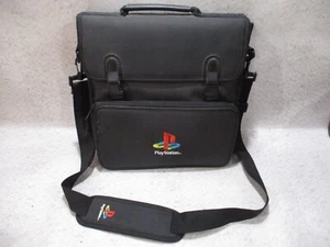 Official Sony PlayStation Original PS1 Carry Case Bag Messenger Logo Black READ - Picture 1 of 13