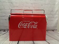 Coca Cola Metal Cooler Retro Style Ice Chest