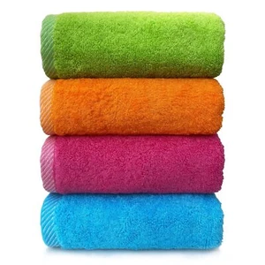 MEMRUI Woodfiber Multicolor Hand Towels for Bathroom13 X 30 in 4 Pack in 4 Color - Picture 1 of 6