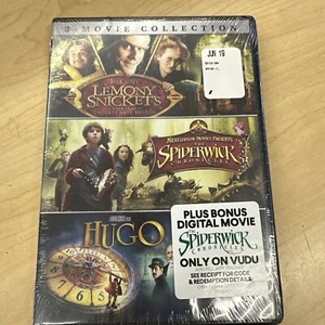 Three Movie Collection Lemony Snickets Spiderwick Hugo Brand New Factory Sealed - Picture 1 of 2