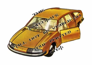MATCHBOX 56 BMC 1100 PININFARINA 1969 LESNEY ART REPRO A3 POSTER PRINT - Picture 1 of 1