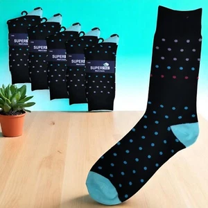 Crew Socks for Unisex Everyday Cotton Blend Breathable Socks Pack of 5 Pairs - Picture 1 of 2