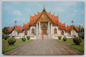 Marmortempel in Bangkok Thailand um 1970 Postkarte - Bild 1 von 2