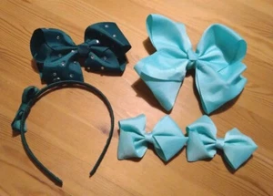 Mädchen Schleifen Konvolut grün & türkis 🙂 🙂 - Bild 1 von 6