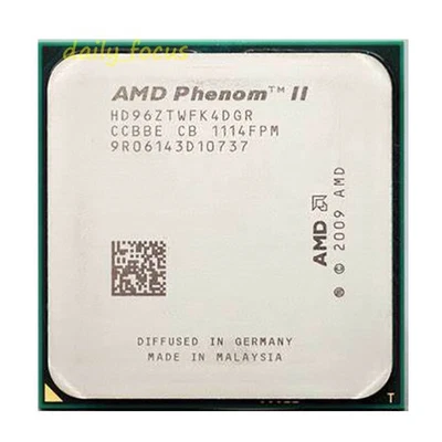 AMD Phenom II X4 960T 3 GHz HD96ZTWFK4DGR CPU Processor Socket AM3 2000 MHz - Image 1 of 4