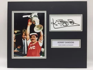 RARE Kenny Sansom Arsenal Signed Photo Display + COA AUTOGRAPH - Picture 1 of 3