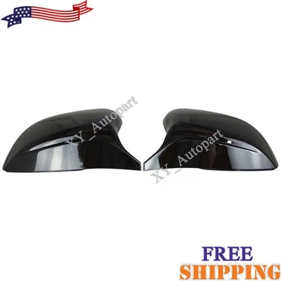 2X Gloss Black M Style Side Mirror Cover Caps For INFINITI Q50 2022 Red Sport - Изображение 1 из 4