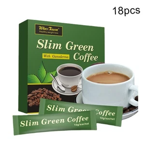 18Pcs/set Green Coffe Green Slim Coffee with Ganoderma, Fat Burner, Weight Los s - Picture 1 of 12
