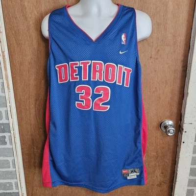 Richard Hamilton Detroit Pistons #32 Nike Stitch Basketball Jersey XL Swingman * - Image 1 of 4