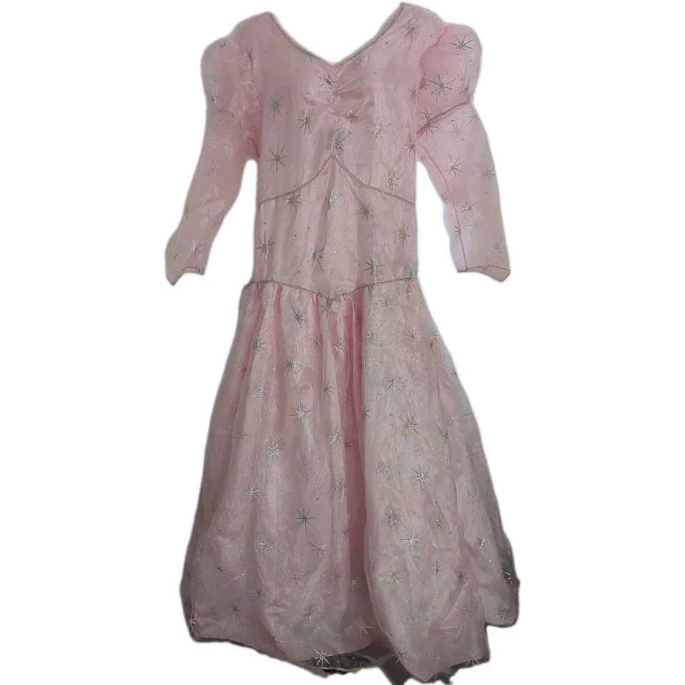 Wicked Wizard of Oz Glinda Plus Size Adult Costume 5x Pink Silver Sparkle Dress - Image 1 of 4