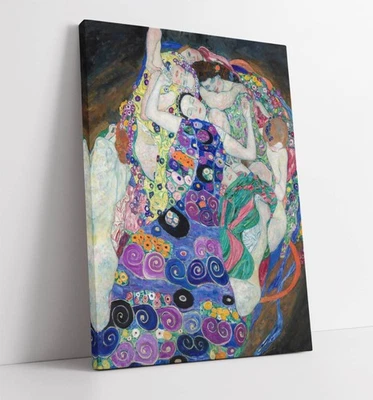 THE MAIDEN, GUSTAV KLIMT- HOME DECOR DEEP FRAMED CANVAS WALL ART PRINT - Image 1 of 2
